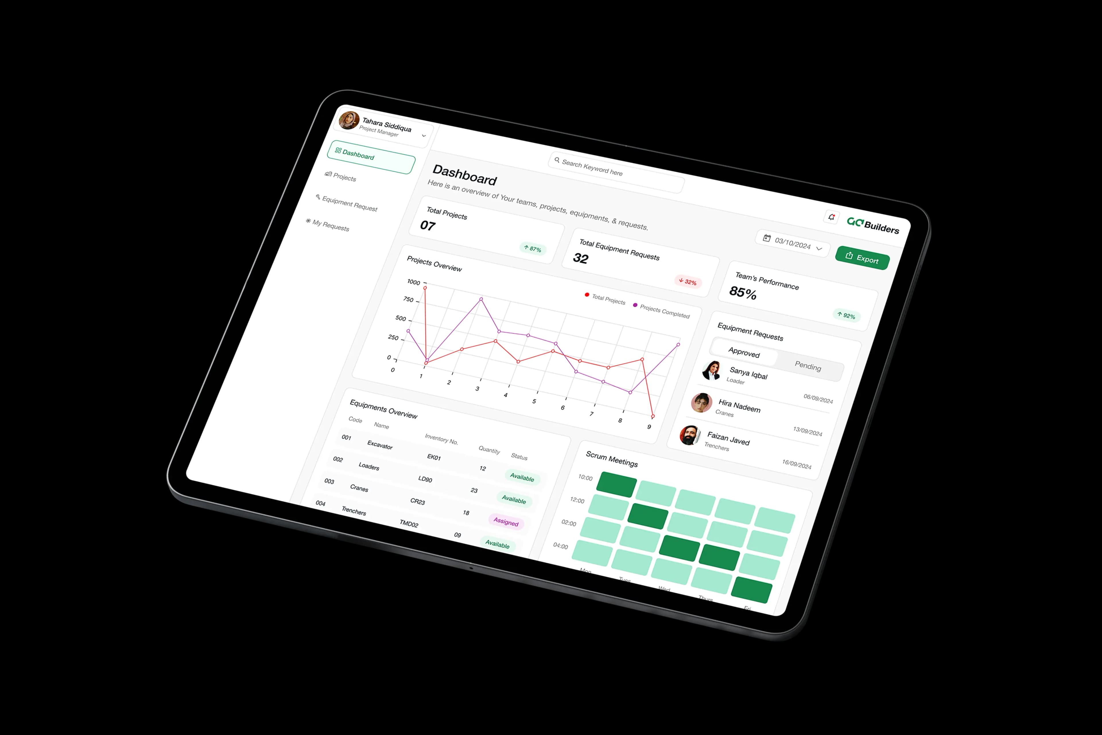 PropTech platform mockup
